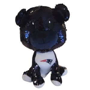 FOCO NFL Patriots Sequin Plush Bear